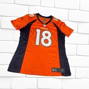 Nike NFL‎ Broncos Manning 18 Women’s On Field Jersey Medium Orange Denver